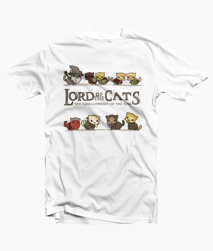 Lord Of The Cats T Shirt Graphic Tees For Men Women