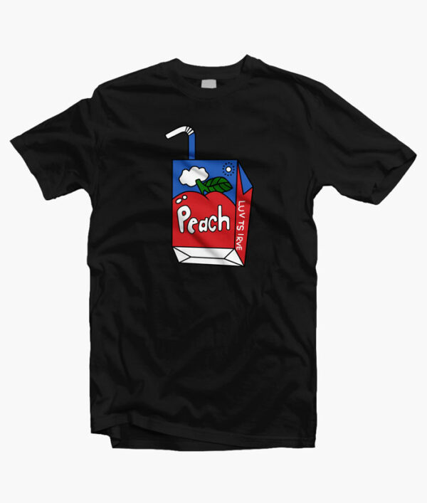 Peach T Shirt black