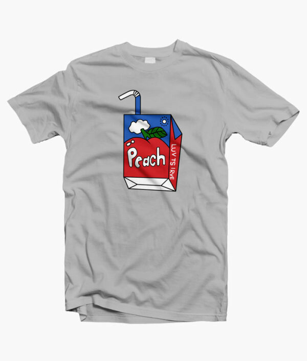 Peach T Shirt grey