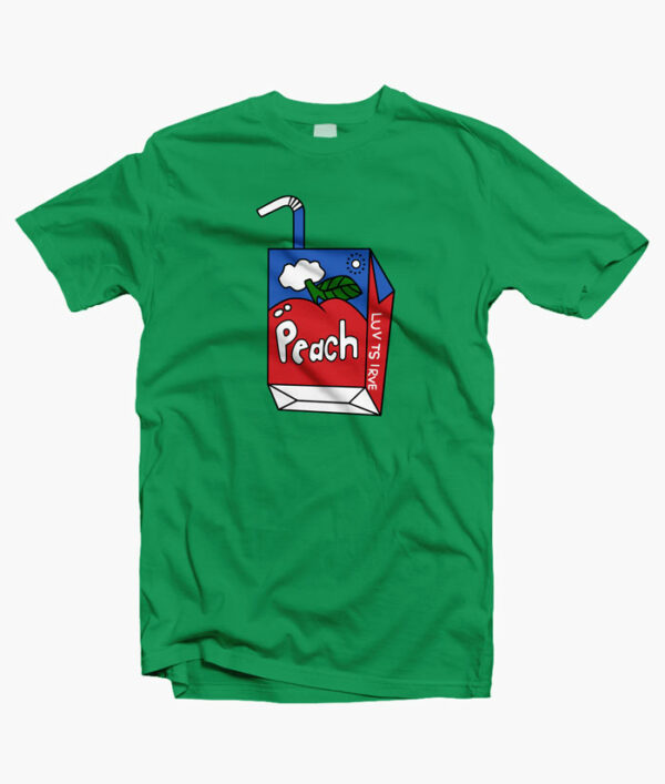 Peach T Shirt irish green