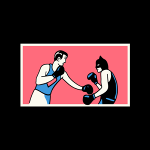 Superman VS Batman Boxing T Shirt