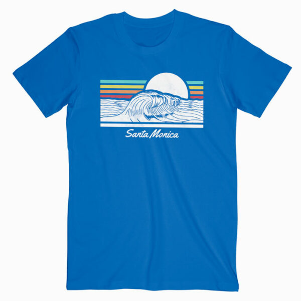 Santa Monica Wave Summer Beach T Shirt