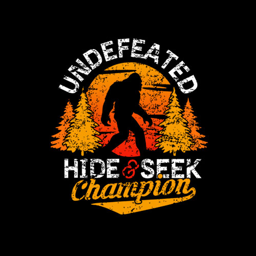Bigfoot T-shirt Undefeated Hide \u0026 Seek 