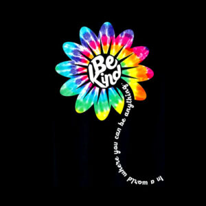 Be Kind Groovy Tie Dye Flower Power Gift Anti Bullying T-Shirt